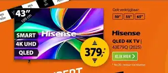 Expert Hisense QLED 43E79Q (2025) aanbieding