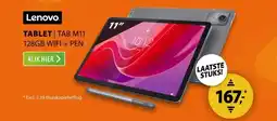 Expert Lenovo Tab M11 4GB 128GB Wifi + Pen aanbieding