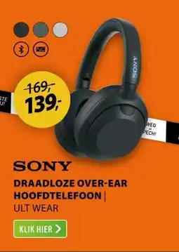 Expert Sony ULT WEAR Zwart aanbieding