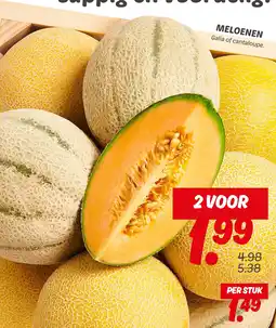 Dekamarkt MELOENEN Galia of cantaloupe. aanbieding