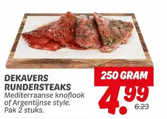 Dekamarkt Dekavers Rundersteaks aanbieding