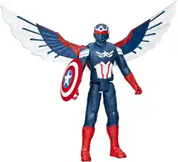 Amazon Marvel Studios Captain America Brave New World, Deluxe Captain America-actiefiguur van 30 cm aanbieding