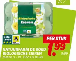 Dekamarkt Natuurfarm de boed biologische eieren aanbieding