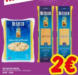 Dekamarkt DE CECCO PASTA aanbieding
