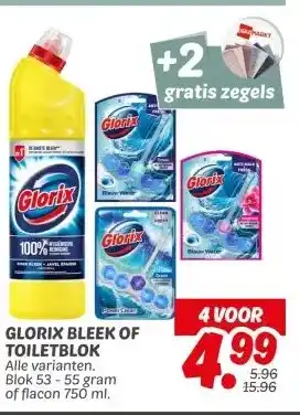 Dekamarkt GLORIX BLEEK OF TOILETBLOK aanbieding