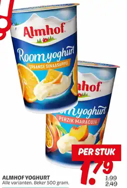 Dekamarkt Almhof yoghurt aanbieding