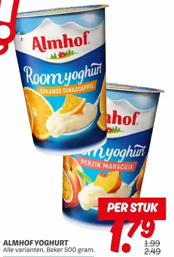 Dekamarkt Almhof yoghurt aanbieding