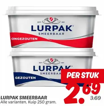 Dekamarkt Lurpak smeerbaar aanbieding