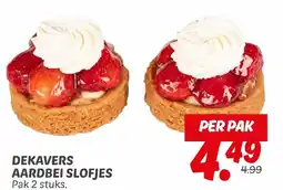 Dekamarkt Dekavers aardbei slofjes aanbieding