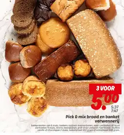 Dekamarkt Pick & mix brood en banket verwennerij aanbieding