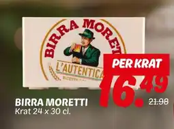 Dekamarkt Birra moretti aanbieding