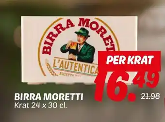 Dekamarkt Birra moretti aanbieding