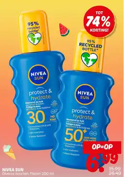 Dekamarkt Nivea sun aanbieding