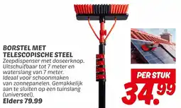 Dekamarkt Borstel met telescopische steel aanbieding