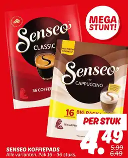 Dekamarkt Senseo koffiepads aanbieding