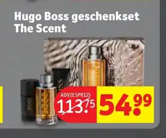 Kruidvat Hugo Boss geschenkset The Scent aanbieding