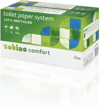 Bol.com Toiletpapier Satino Comfort 2-laags 100m doprollen 24 stuks | Pak a 24 rol aanbieding