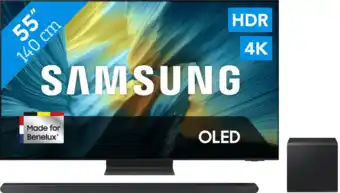 Coolblue Samsung 55 OLED S95F 4K (2025) + Samsung HW-S800D Zwart aanbieding