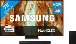 Coolblue Samsung 75 Neo QLED QN73F 4K (2025) + Samsung HW-B66CF (2025) aanbieding