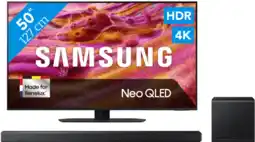 Coolblue Samsung 50 Neo QLED QN90F 4K (2025) + Samsung HW-QS700F (2025) aanbieding