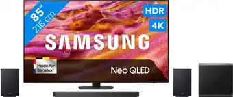 Coolblue Samsung 85 Neo QLED QN90F 4K (2025) + Samsung HW-Q930F (2025) aanbieding