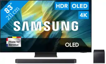 Coolblue Samsung 83 OLED S95F 4K (2025) + Samsung HW-Q990F (2025) aanbieding