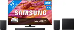 Coolblue Samsung 75 Neo QLED QN90F 4K (2025) + Samsung HW-Q930F (2025) aanbieding