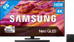 Coolblue Samsung 98 Neo QLED QN90F 4K (2025) + Samsung HW-QS700F (2025) aanbieding