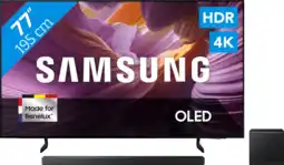 Coolblue Samsung 77 OLED S85F 4K (2025) + Samsung HW-QS700F (2025) aanbieding