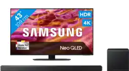 Coolblue Samsung 43 Neo QLED QN90F 4K (2025) + Samsung HW-QS700F (2025) aanbieding
