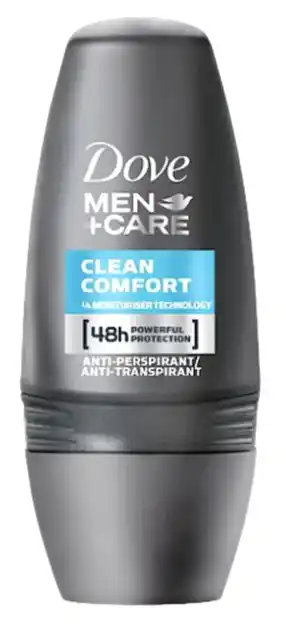 De Online Drogist Dove Men Clean Comfort Deoroller 50ML aanbieding