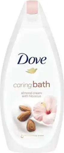 De Online Drogist Dove Caring Bath Almond Badschuim 450ML aanbieding