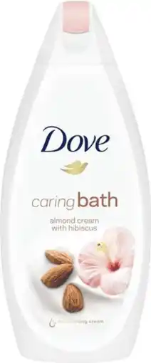 De Online Drogist Dove Caring Bath Almond Badschuim 450ML aanbieding