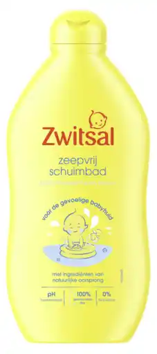 De Online Drogist Zwitsal Zeepvrij Schuimbad 0% Sulfaat 400ML aanbieding