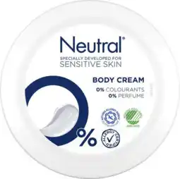 De Online Drogist Neutral Body Cream 0% 250ML aanbieding