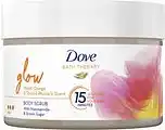 De Online Drogist Dove Bath Therapy Bodyscrub Glow Blood Orange & Spiced Rhubarb Scent 295ML aanbieding