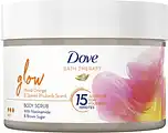 De Online Drogist Dove Bath Therapy Bodyscrub Glow Blood Orange & Spiced Rhubarb Scent 295ML aanbieding