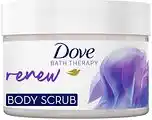 De Online Drogist Dove Bath Therapy Renew Bodyscrub Wild Violet & Pink Hibiscus 295ML aanbieding