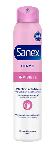 De Online Drogist Sanex Dermo Invisible Anti-Transpirant Spray 200ML aanbieding