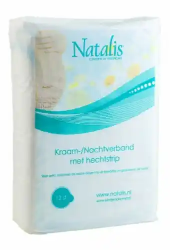 De Online Drogist Natalis Kraam/Nacht Verband 12ST aanbieding