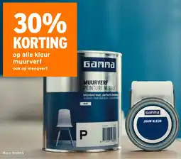 GAMMA Op alle kleur muurverf ook op mengverf aanbieding