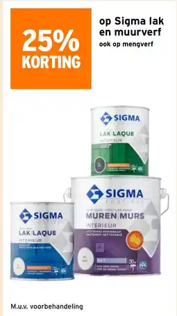 GAMMA Op sigma lak en muurverf aanbieding