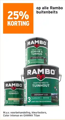 GAMMA Op alle rambo buitenbeits aanbieding