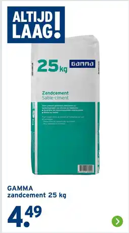 GAMMA GAMMA zandcement aanbieding
