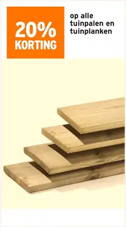GAMMA Op alle tuinpalen en tuinplanken aanbieding