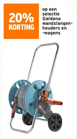 GAMMA Op een selectie gardena wandslangen houders en wagens aanbieding