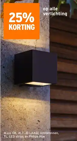 GAMMA Op alle verlichting aanbieding