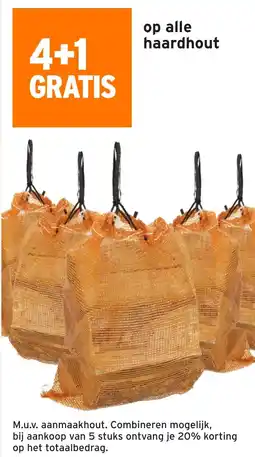 GAMMA Op alle haardhout aanbieding