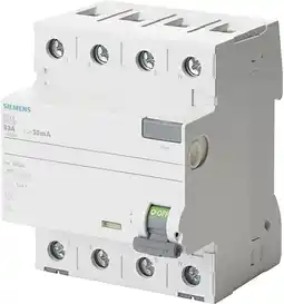 Amazon SIEMENS - Siemens 5SV33446 FI-veiligheidsschakelaar 3P+N TypA 30mA 40A 400V aanbieding