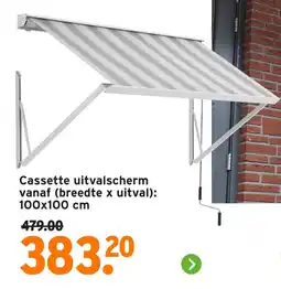 GAMMA Cassette uitvalscherm aanbieding